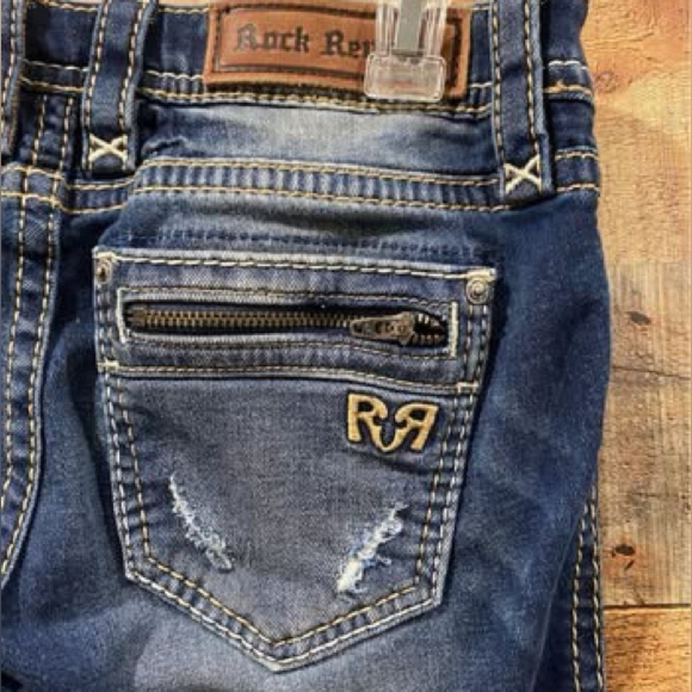 Rock Revival Joyelle Straight Jeans Size 27 - Picture 4 of 6